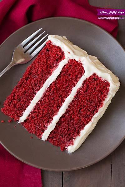 طرز تهیه کیک مخملی قرمز یا رد ولوت (مخصوص شب یلدا و روز عشق)